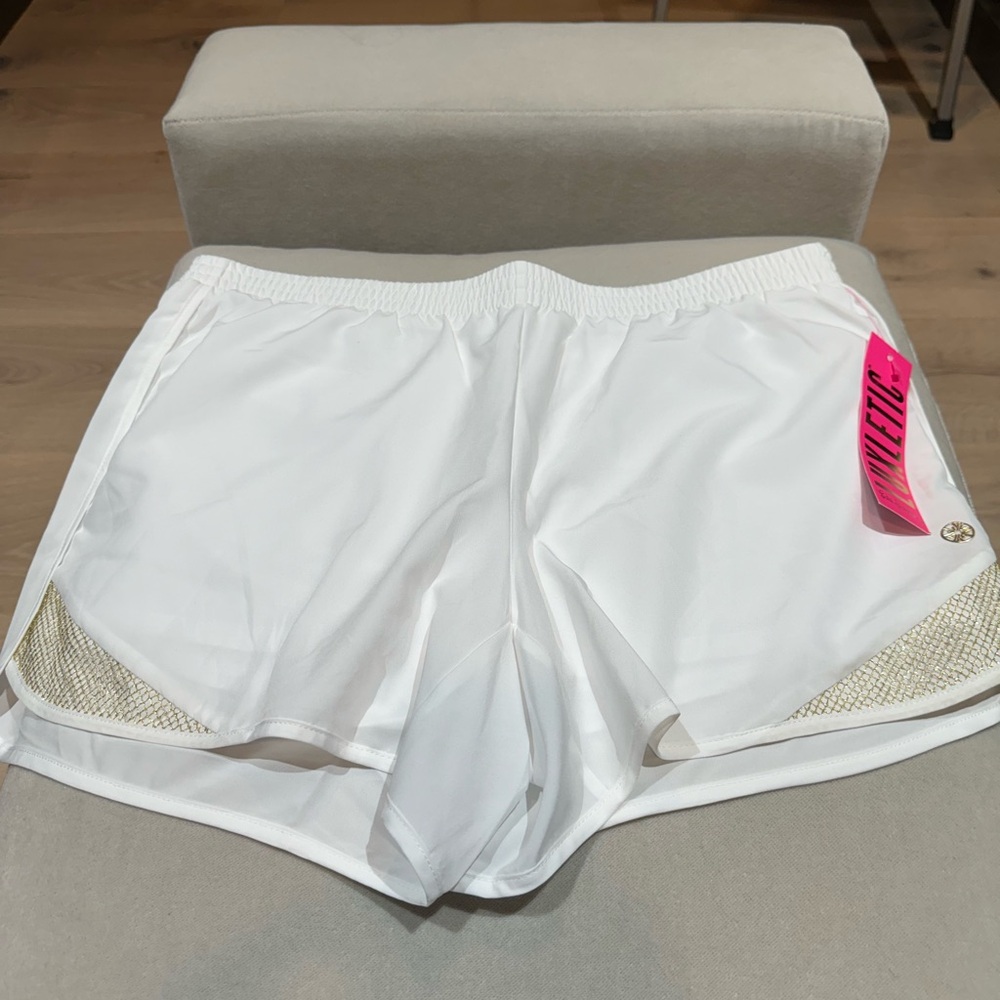 Lilly Pulitzer Ocean Trail Shorts size medium resort white NWT